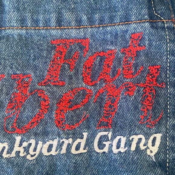 Vintage Y2K FUBU Premium Fat Albert and The Junkyard Garage Denim Jacket XXL - Picture 14 of 15